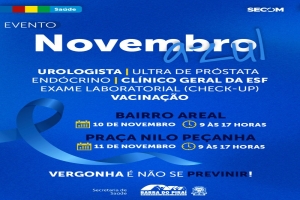 “Novembro Azul” chega em Barra do Piraí com programação dedicada ao combate ao câncer de próstata